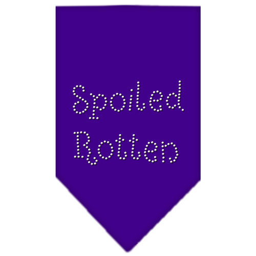 Spoiled Rotten Rhinestone Bandana Purple Small